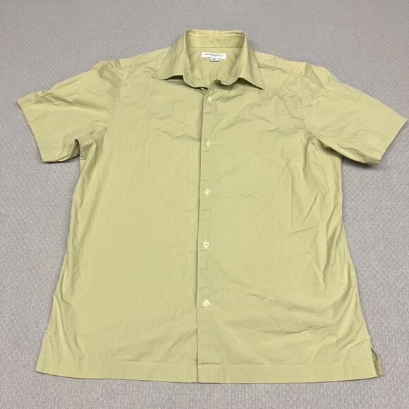 Banana Republic Shirt Mens Medium Olive Green Slim Fit Button Down Classic - Picture 1 of 7